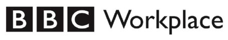 Logo of BBC Workplace featuring the BBC logo and the word "Workplace."